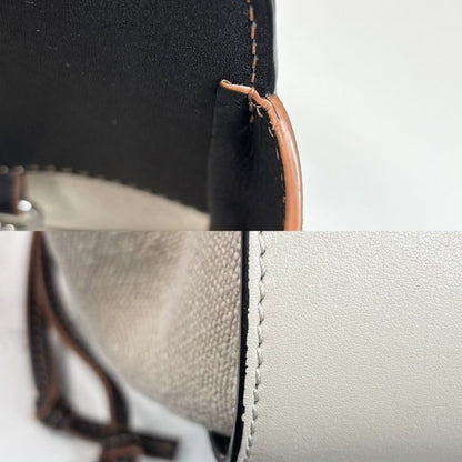 Loewe 2-Way Anagram Hammock Shoulder Crossbody Tote Bag Drawstring Leather — view 8