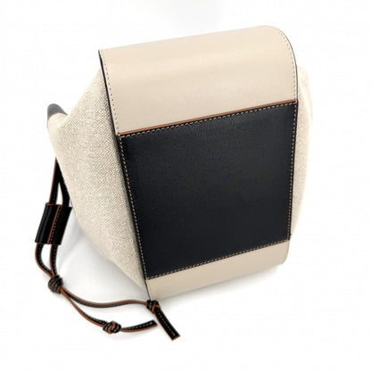 Loewe 2-Way Anagram Hammock Shoulder Crossbody Tote Bag Drawstring Leather — view 3