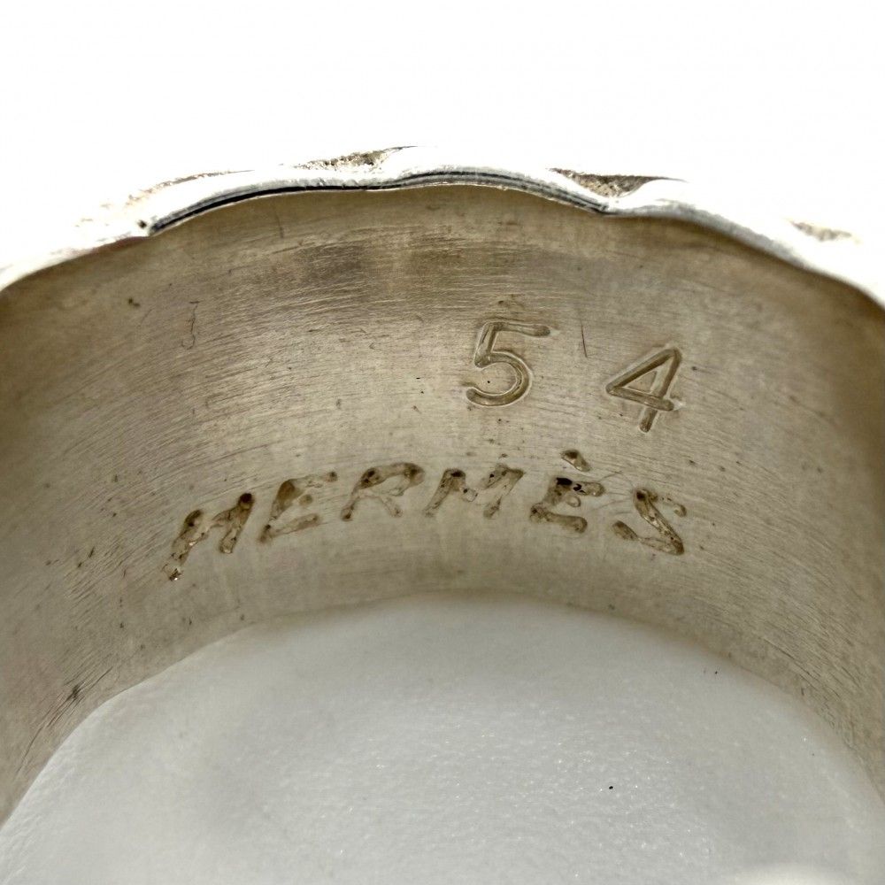 Hermes Ring Diane Vintage 54 925 Sterling Silver — view 3