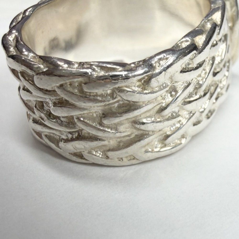 Hermes Ring Diane Vintage 54 925 Sterling Silver — view 5