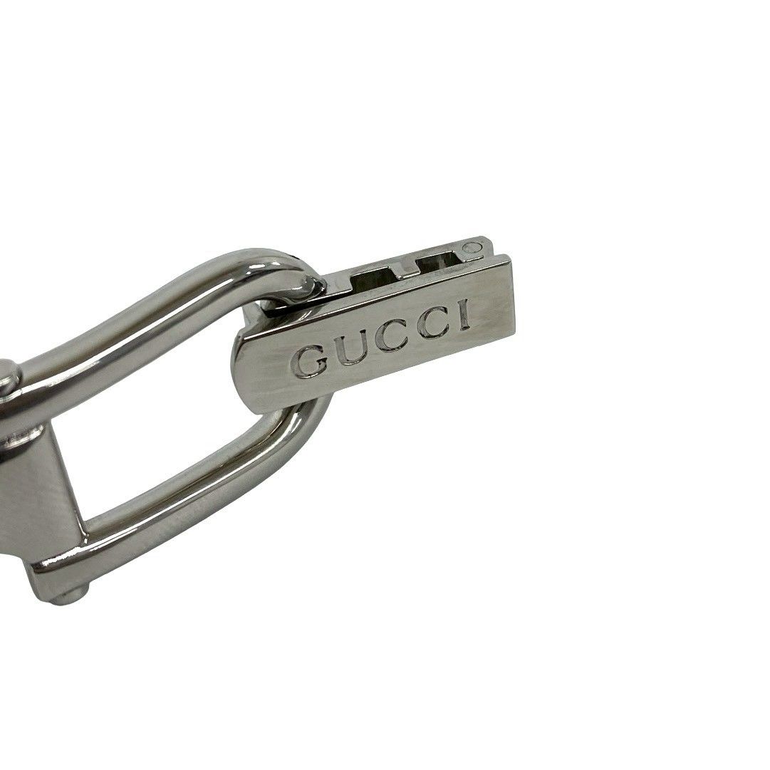 Gucci Bangle Watch Leaf Pattern Stainless Steel Quartz Wristwatch Silver — view 3
