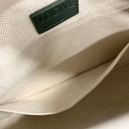 Loewe Puzzle Shoulder Bag Green Gold Small Anagram — view 8