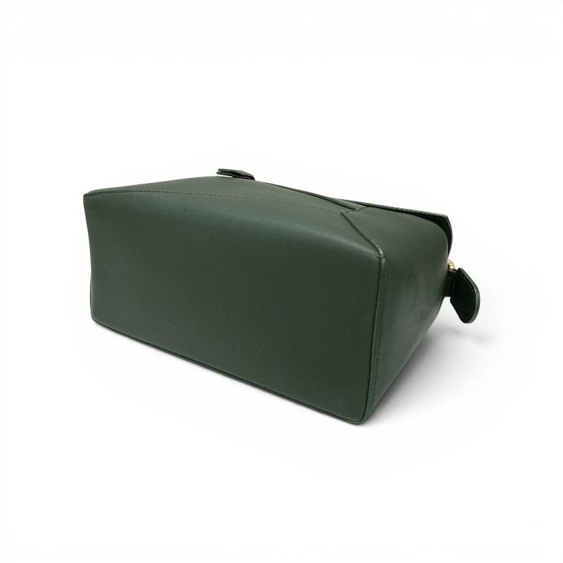 Loewe Puzzle Shoulder Bag Green Gold Small Anagram — view 4