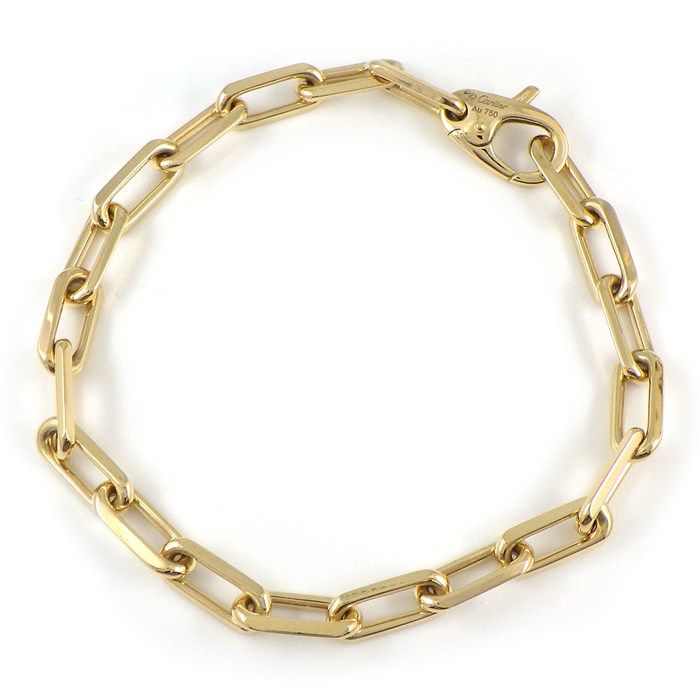 Cartier Bracelet Santos Chain 18K Yellow Gold