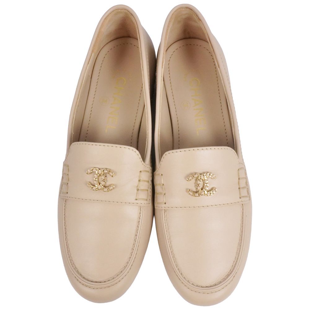 Chanel Loafers Moccasins CC Logo — view 4