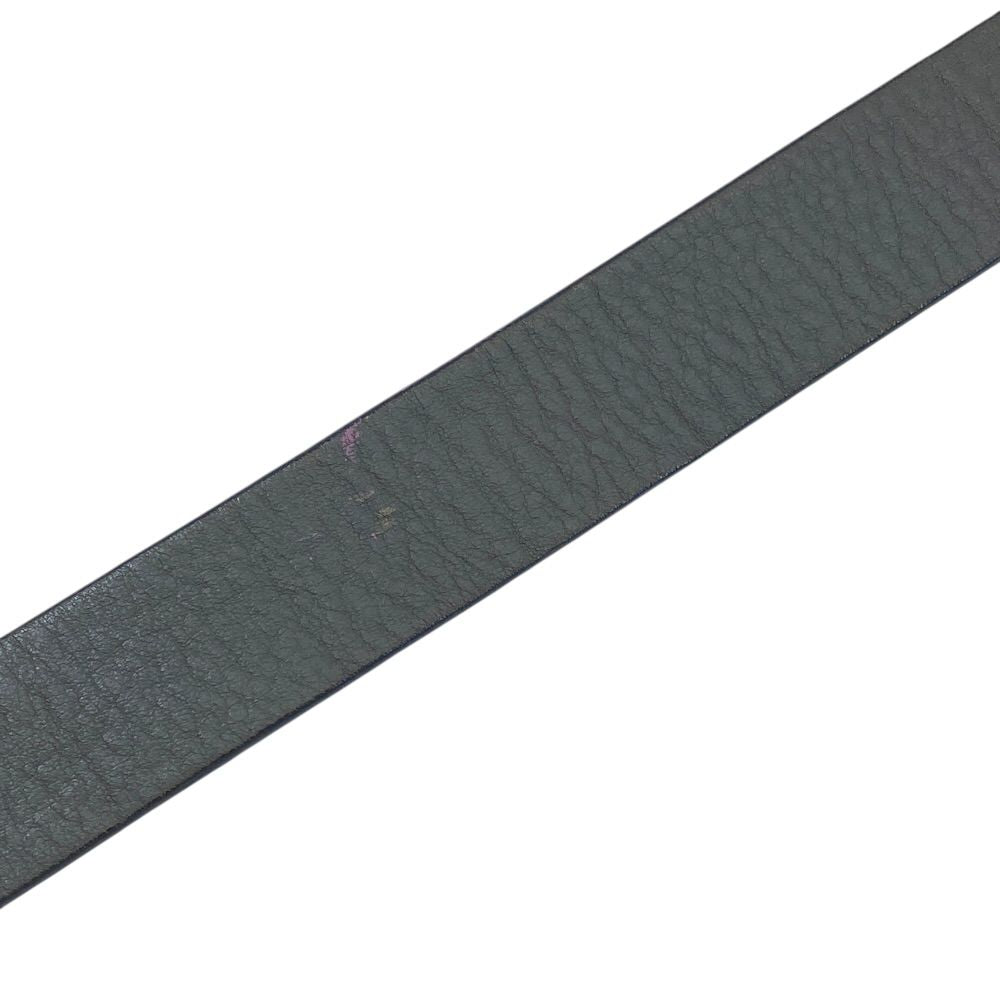 Fendi FF Logo Buckle Belt Leather Gray Practical — view 4
