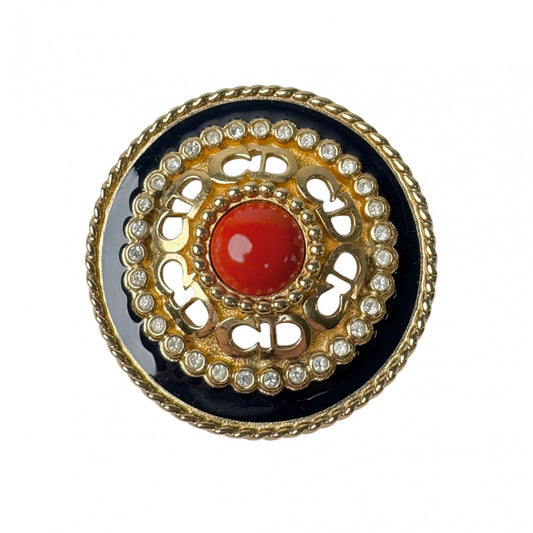 Dior Vintage Brooch Rhinestone