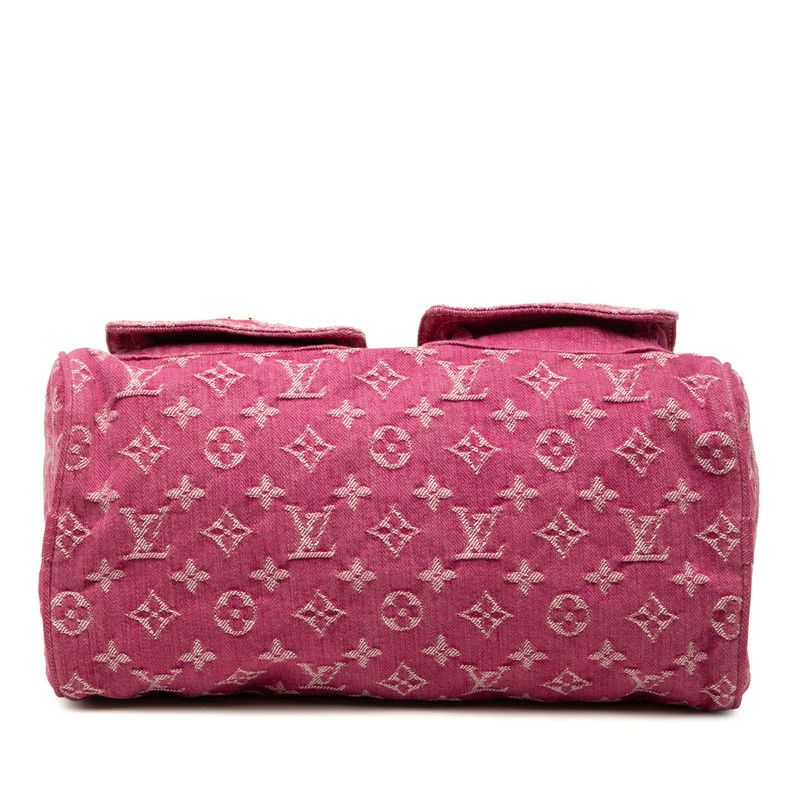 Louis Vuitton Monogram Denim Neo Speedy Handbag Pink — view 3