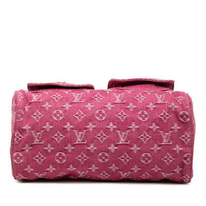 Louis Vuitton Monogram Denim Neo Speedy Handbag Pink — view 3