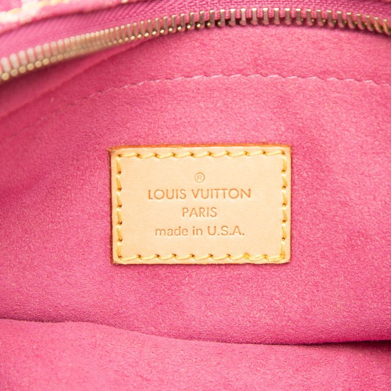 Louis Vuitton Monogram Denim Neo Speedy Handbag Pink — view 5