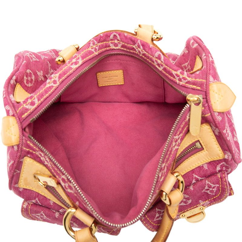 Louis Vuitton Monogram Denim Neo Speedy Handbag Pink — view 4