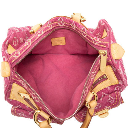 Louis Vuitton Monogram Denim Neo Speedy Handbag Pink — view 4