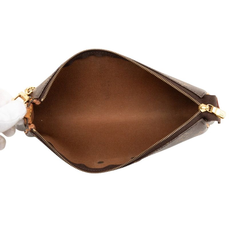 Louis Vuitton Monogram 2-Way Shoulder Bag Crossbody Brown Leather — view 4