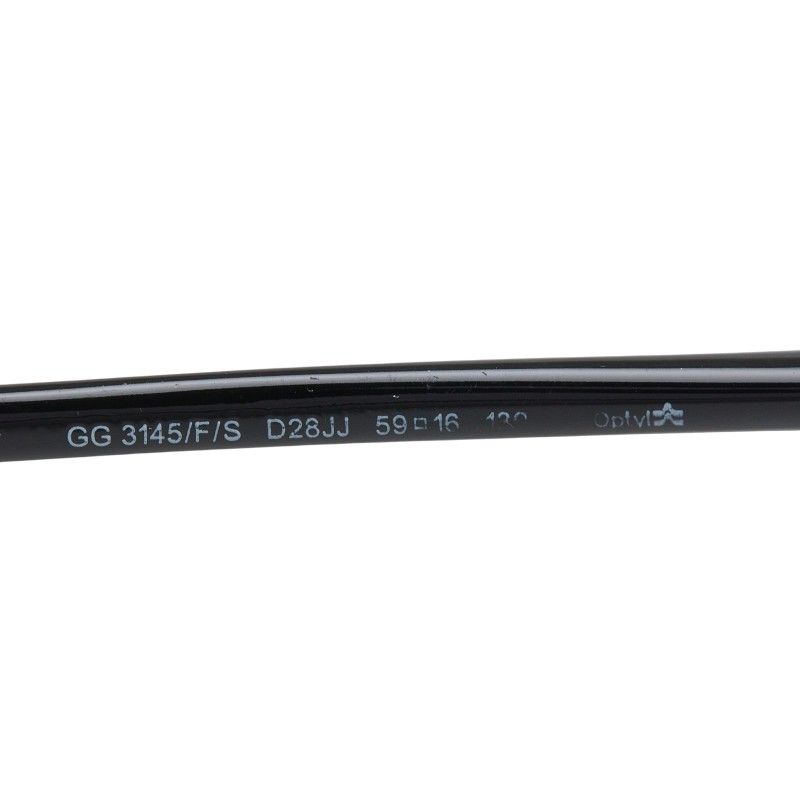 Gucci Bamboo Sunglasses S Black Acetate Eyewear — view 6