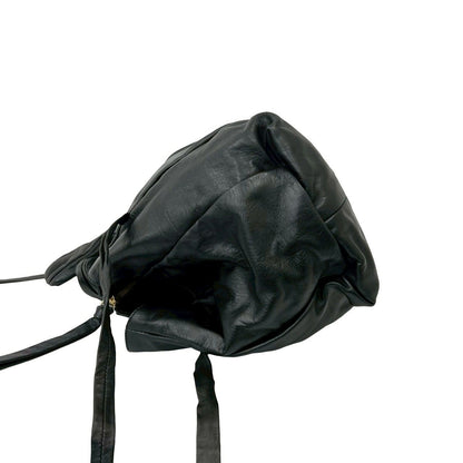 Gucci Hysteria Logo Ribbon Motif Leather Mini Boston Bag Black — view 5