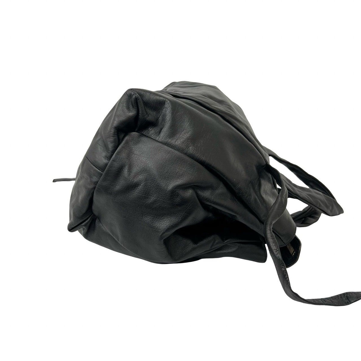 Gucci Hysteria Logo Ribbon Motif Leather Mini Boston Bag Black — view 6