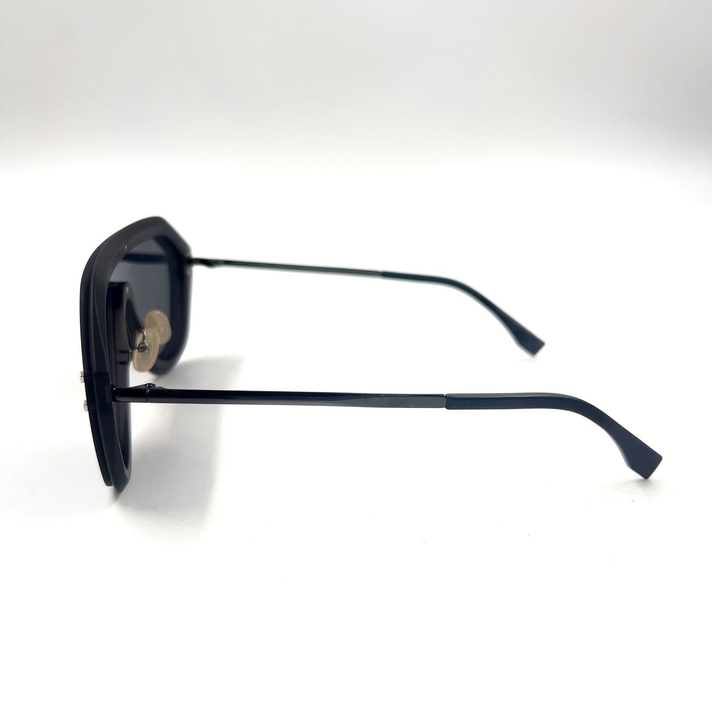 Fendi FF Logo Fabulous Acetate Metal Dark Gray Black Sunglasses Silver FF — view 6