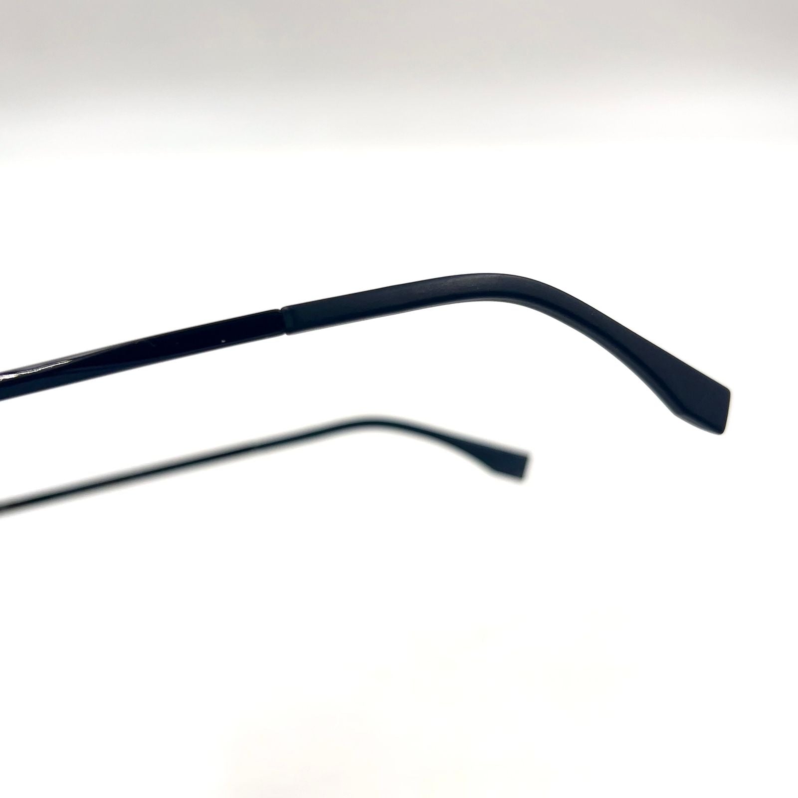 Fendi FF Logo Fabulous Acetate Metal Dark Gray Black Sunglasses Silver FF — view 7