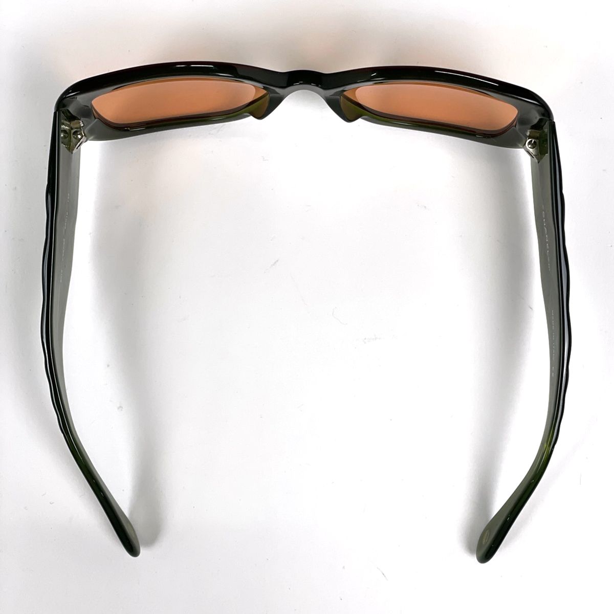 Chanel CC Logo Sunglasses Eyewear Acetate Brown Green — view 3