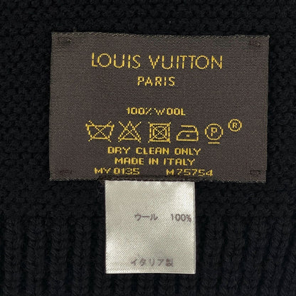 Louis Vuitton Logo Scarf LV Wool Noir — view 4