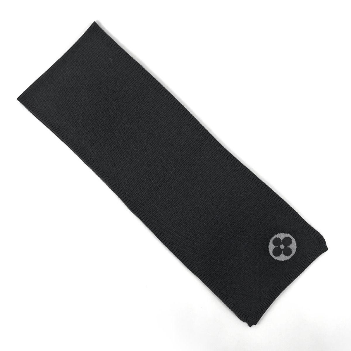 Louis Vuitton Logo Scarf LV Wool Noir — view 2