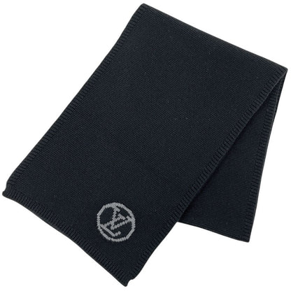 Louis Vuitton Logo Scarf LV Wool Noir