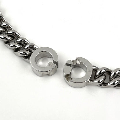 Gucci Interlocking G Chain Necklace Metal Silver — view 4