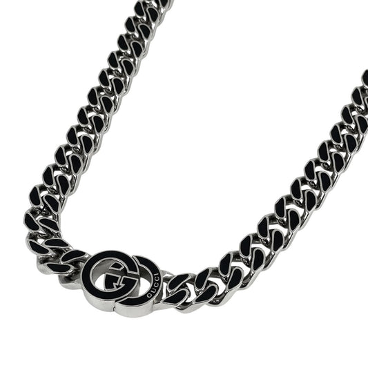 Gucci Interlocking G Chain Necklace Metal Silver