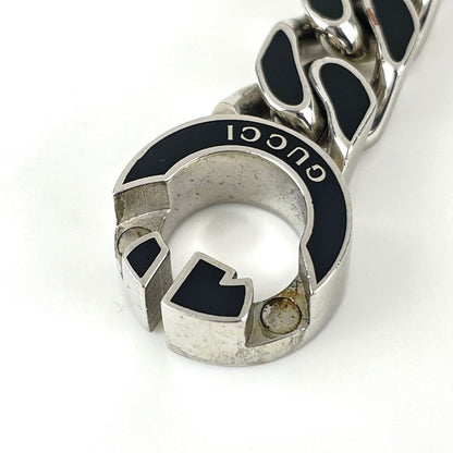 Gucci Interlocking G Chain Necklace Metal Silver — view 5