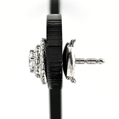 Tiffany & Co Soleste Earrings Platinum Pave Diamond — view 4