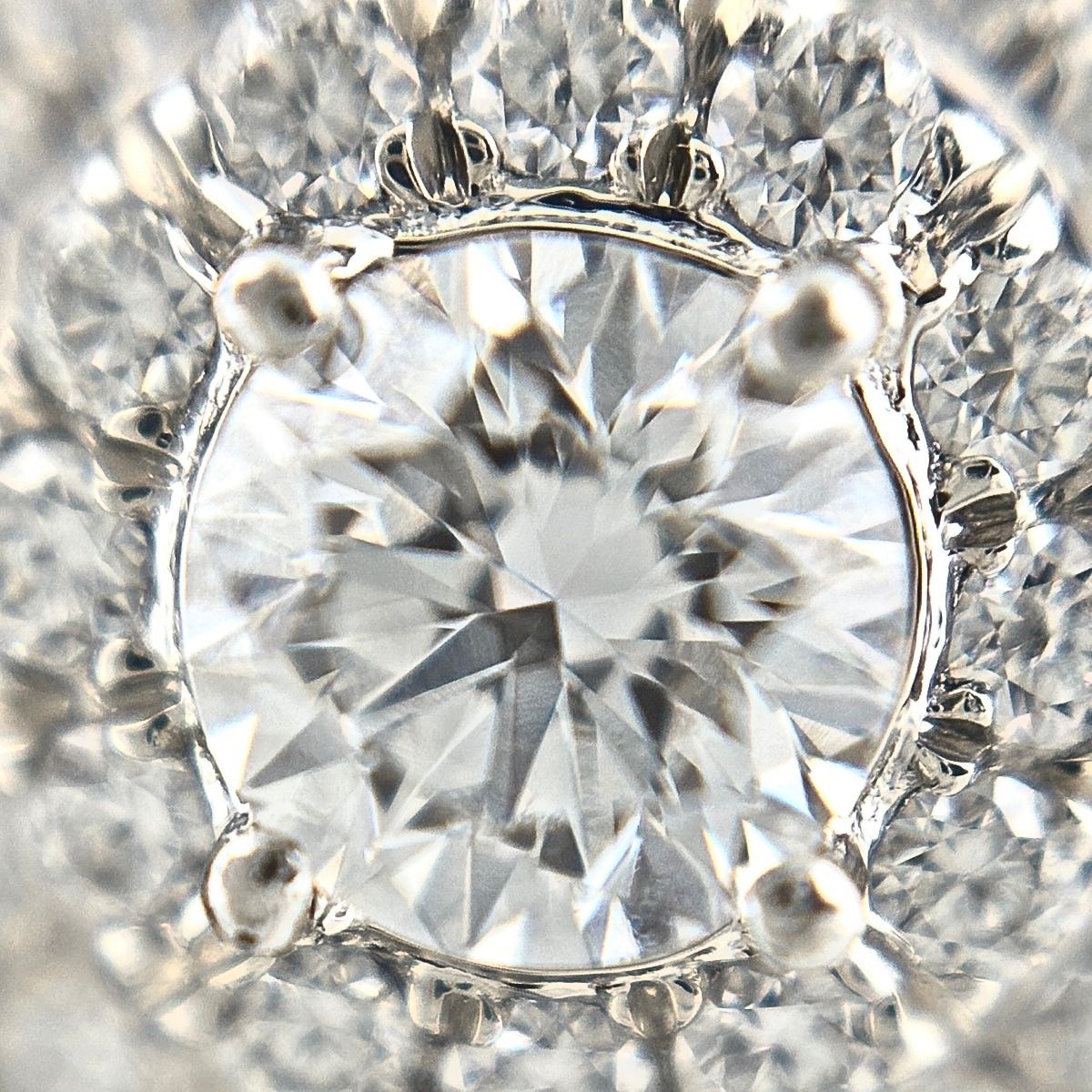 Tiffany & Co Soleste Earrings Platinum Pave Diamond — view 2