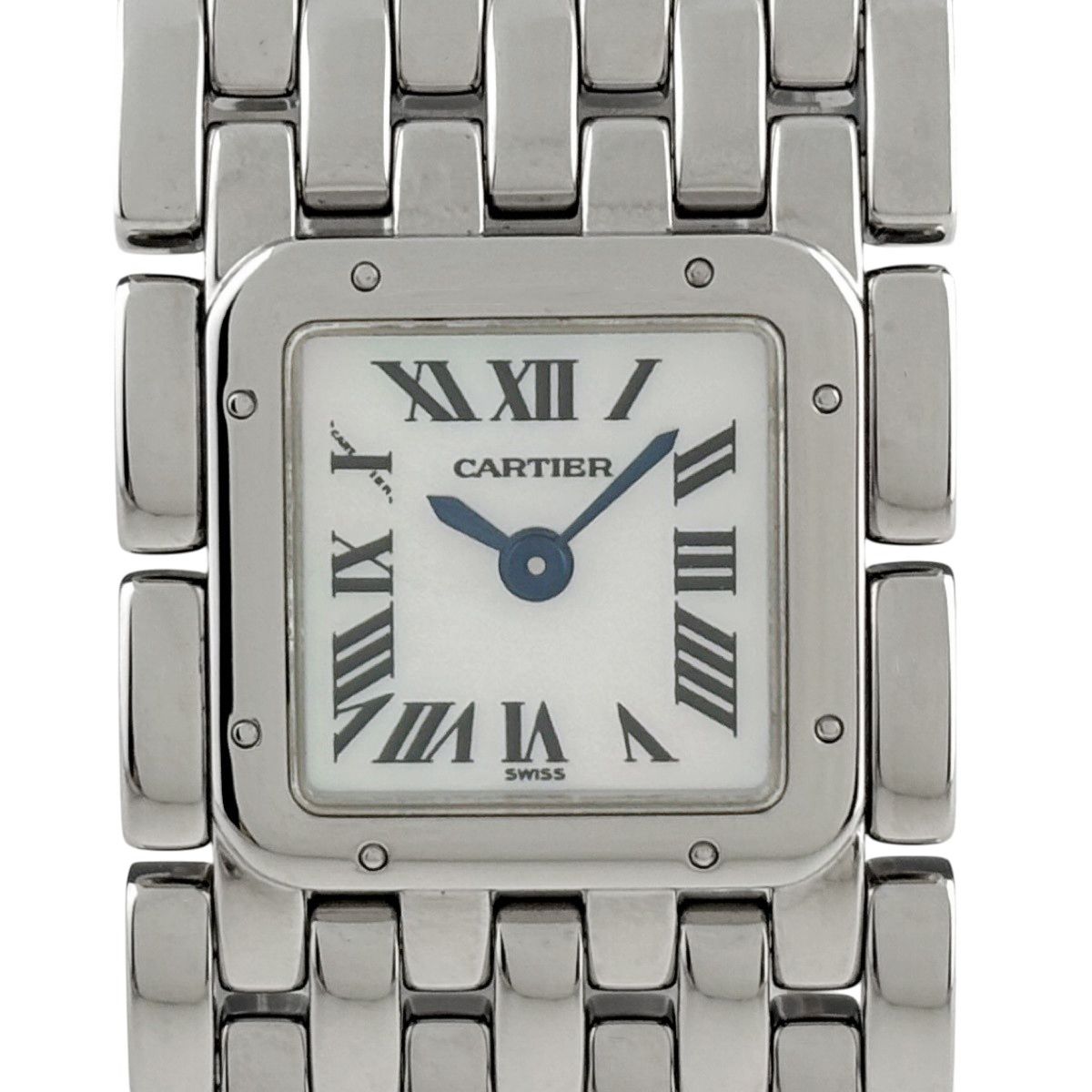 Cartier Panthelle Ribbon Watch SS Quartz White