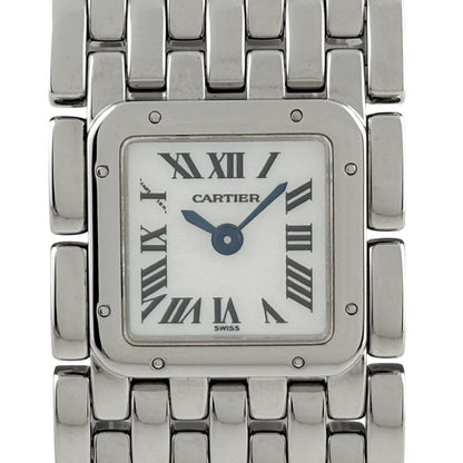 Cartier Panthelle Ribbon Watch SS Quartz White