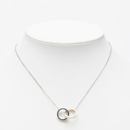 Tiffany & Co 1837 Interlocking Circle Necklace Silver — view 6