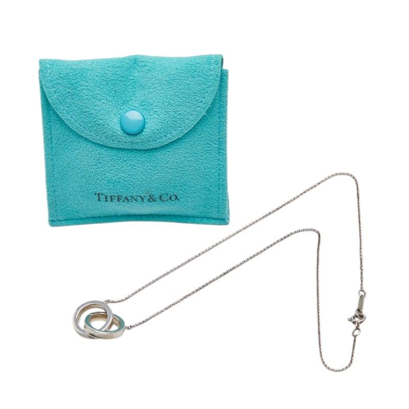 Tiffany & Co 1837 Interlocking Circle Necklace Silver — view 7