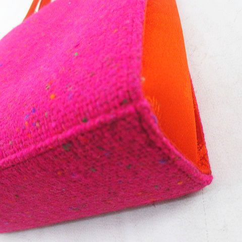Dior Tote Bag Charm Pink Tweed Bicolor — view 6
