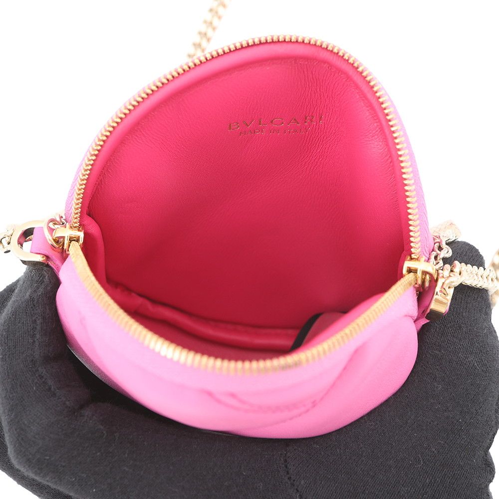 Bvlgari Shoulder Bag Pochette Cabochon Mini Leather — view 5