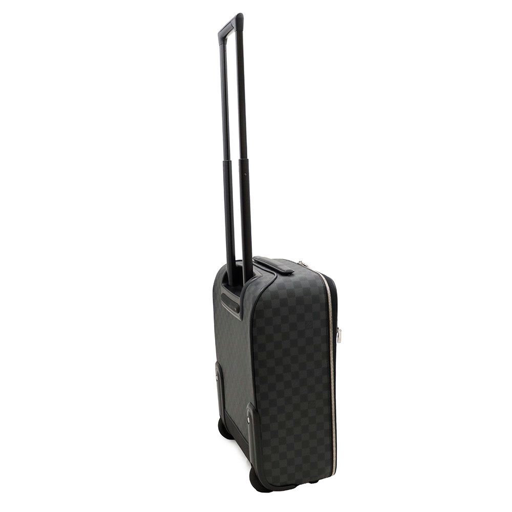 Louis Vuitton Carry Case Damier Graphite Pegase 45 Suitcase Black Travel — view 2