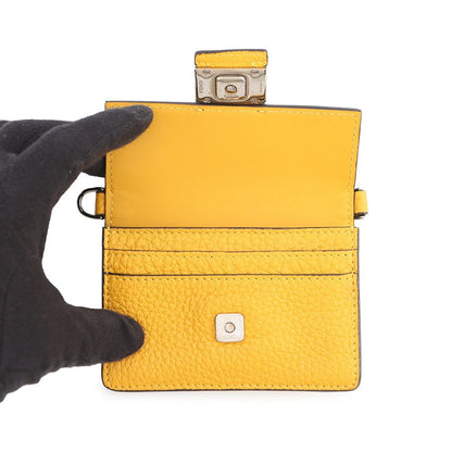 Fendi Shoulder Bag Micro Flat Baguette Pochette Leather — view 5