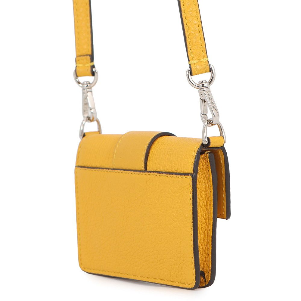 Fendi Shoulder Bag Micro Flat Baguette Pochette Leather — view 2