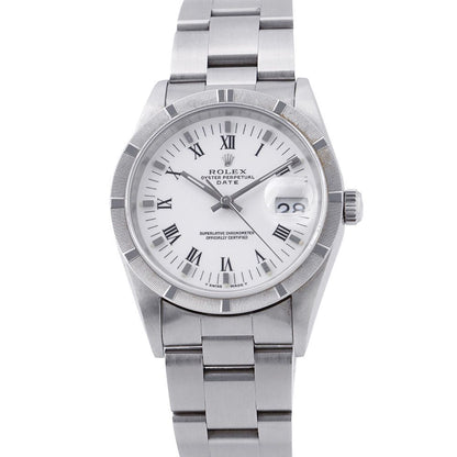 Rolex Oyster Perpetual Date S Number White Dial
