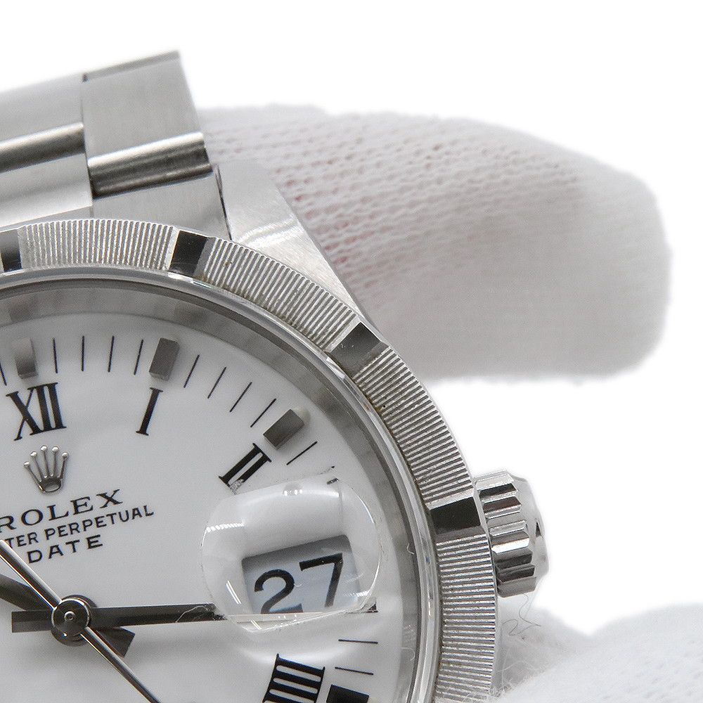 Rolex Oyster Perpetual Date S Number White Dial — view 4