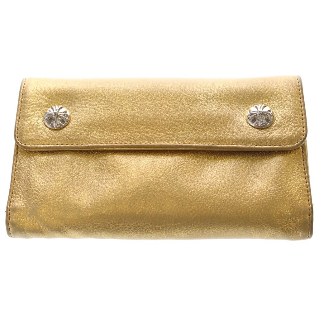Chrome Hearts Wave Ltd Miami Limited Leather Wallet Gold