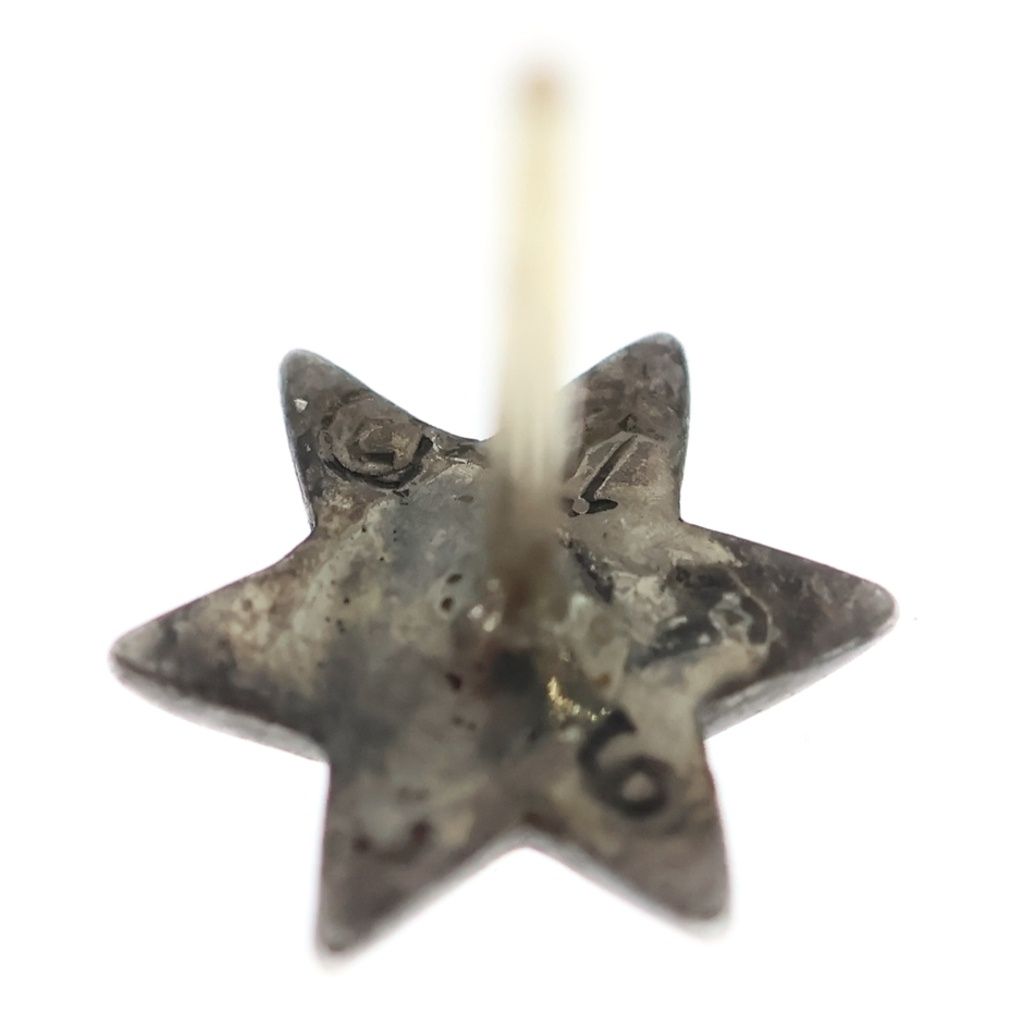 Chrome Hearts CO Star Stud Earrings Silver Back External — view 6
