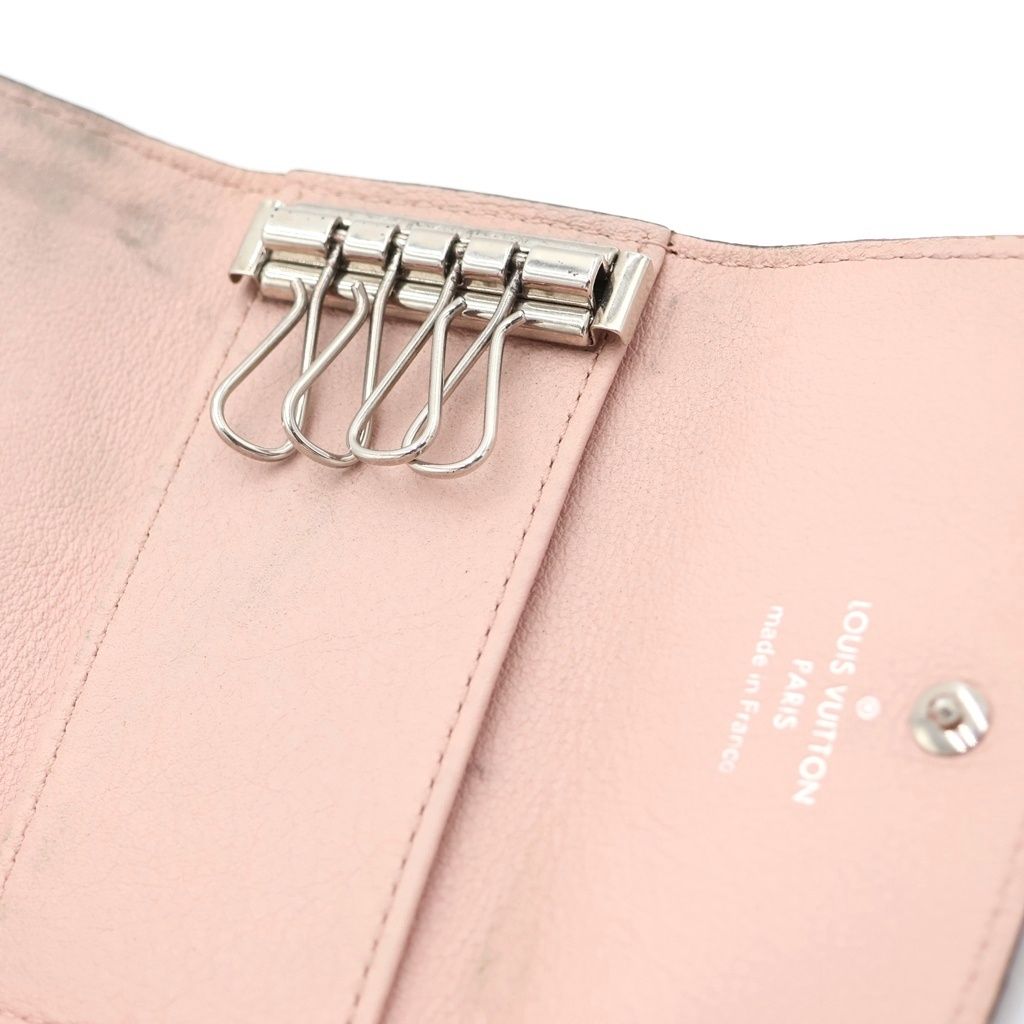 Louis Vuitton Multicles 4 Quadruple Strand Key Case Monogram Mahina Rose — view 4
