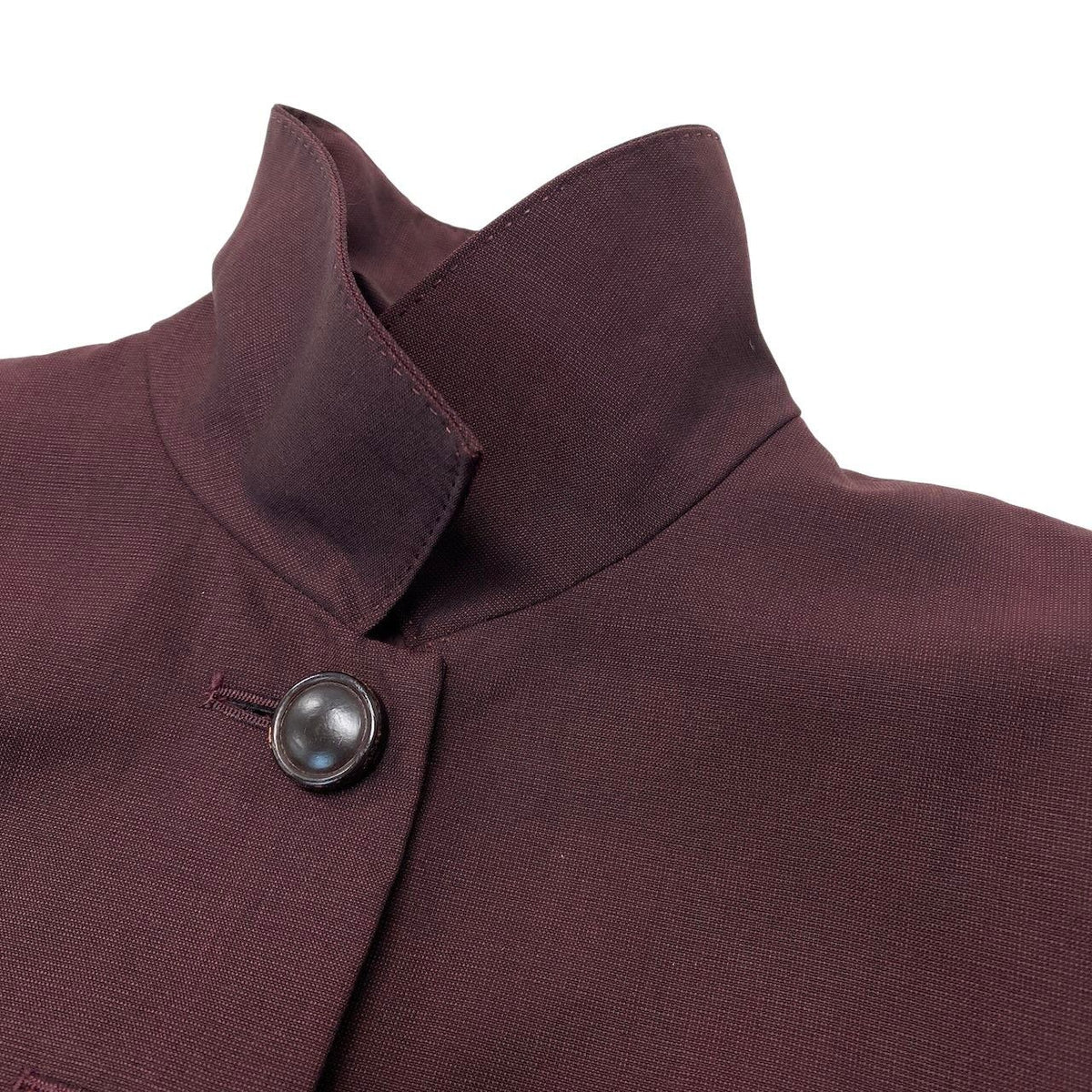 Dior Long Sleeve Shirt Jacket Mohair Blend Wine — view 7