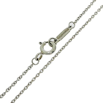 Tiffany & Co Silver Enamel Heart Lock Necklace — view 7