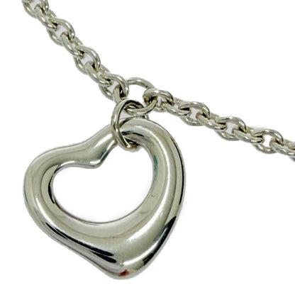 Tiffany & Co Silver Elsa Peretti Open Heart Bracelet — view 4