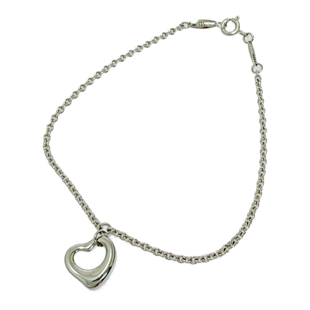 Tiffany & Co Silver Elsa Peretti Open Heart Bracelet — view 2