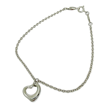 Tiffany & Co Silver Elsa Peretti Open Heart Bracelet — view 2